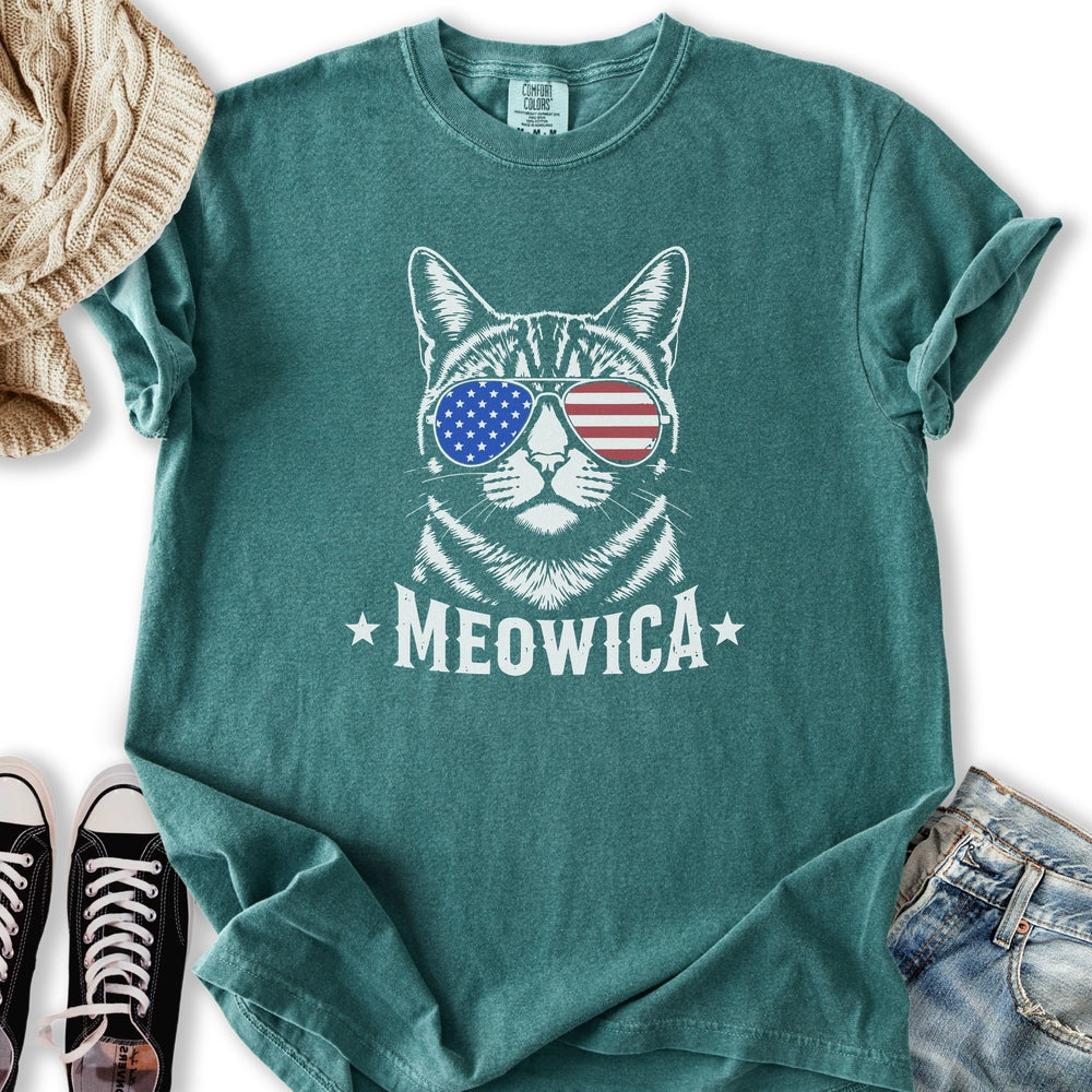 Meowica Cat - Adult & Kids T-Shirts, Sweatshirts & Hoodies apparel design preview 1