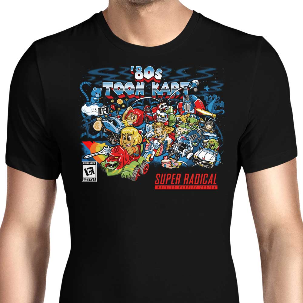 80's Toon Kart Men's Apparel - Adult & Kids T-Shirts, Sweatshirts & Hoodies apparel design preview 1