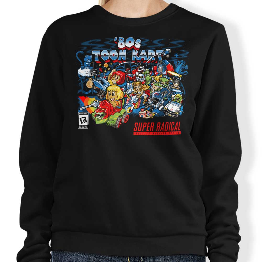 80's Toon Kart - Adult & Kids T-Shirts, Sweatshirts & Hoodies apparel design preview 1