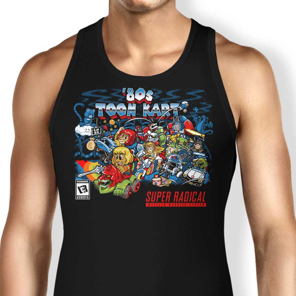 80's Toon Kart Tank Top - Adult & Kids T-Shirts, Sweatshirts & Hoodies apparel design preview 1