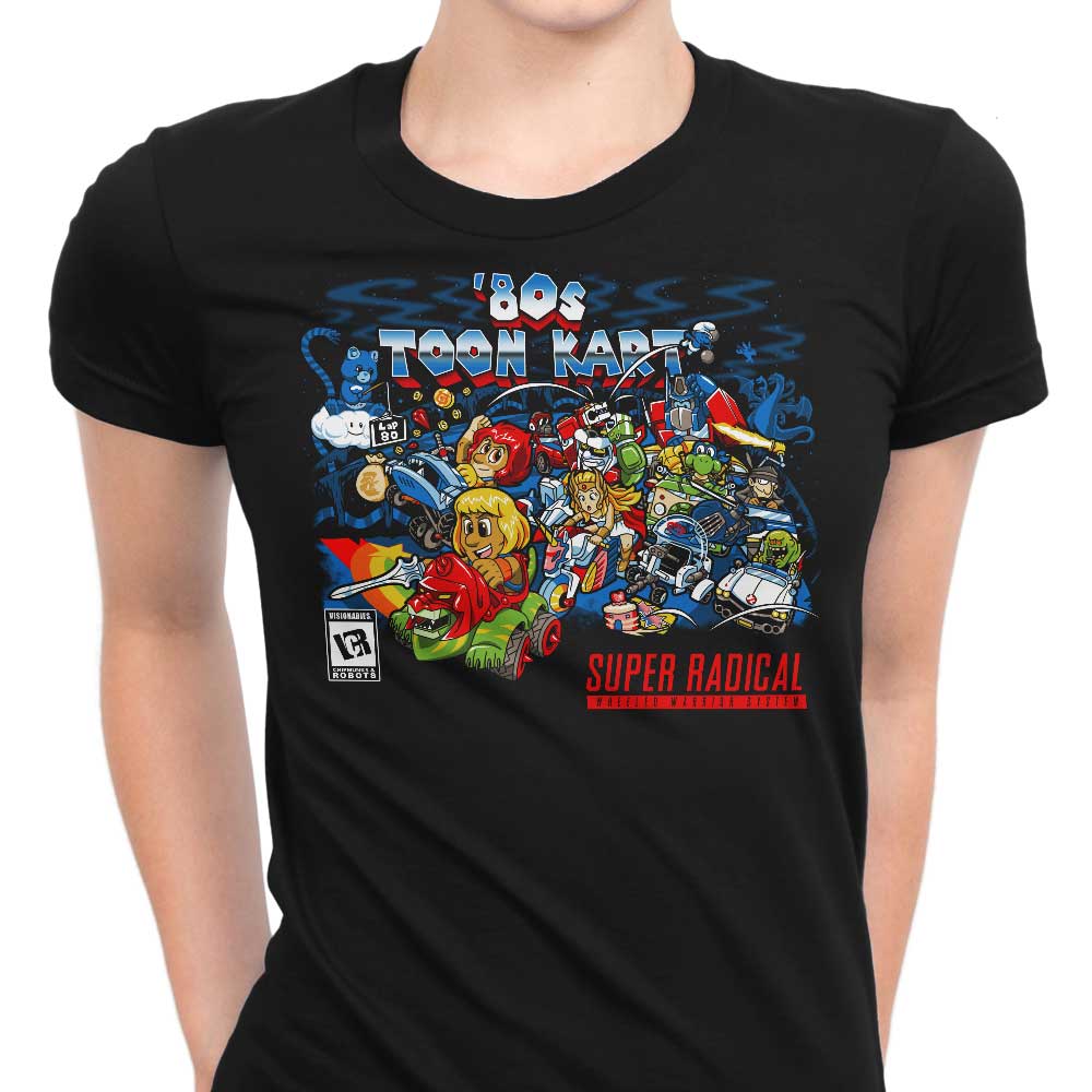 80's Toon Kart Women's Apparel - Adult & Kids T-Shirts, Sweatshirts & Hoodies apparel design preview 1