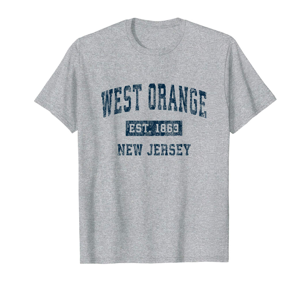 West Orange New Jersey Nj Sports Navy T-Shirt - Trendy Graphic Men Women - T-Shirt, Sweatshirt, Hoodie