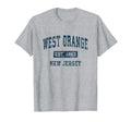 West Orange New Jersey Nj Sports Navy T-Shirt - Trendy Graphic Men Women - T-Shirt, Sweatshirt, Hoodie