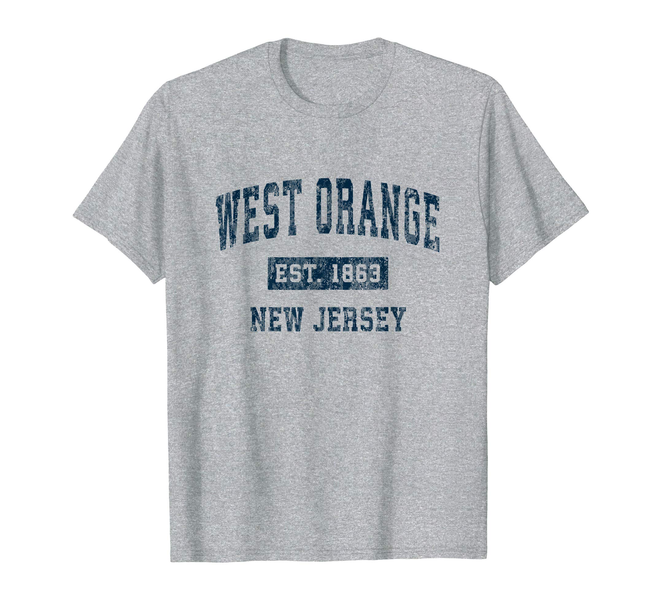 West Orange New Jersey Nj Sports Navy T-Shirt - Trendy Graphic Men Women - T-Shirt, Sweatshirt, Hoodie