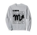 Scorpio Zodiac Typography Astrology Sweatshirt - Trendy Graphic Men Women - T-Shirt, Sweatshirt, Hoodie