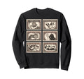 Cat Stamps Collection Feline Lover Sweatshirt - Novelty Apparel Men Women - T-Shirt, Sweatshirt, Hoodie