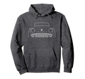 Triumph Tr3 British Car White Hoodie - Fun Novelty Design for Adults - T-Shirt, Sweatshirt, Hoodie