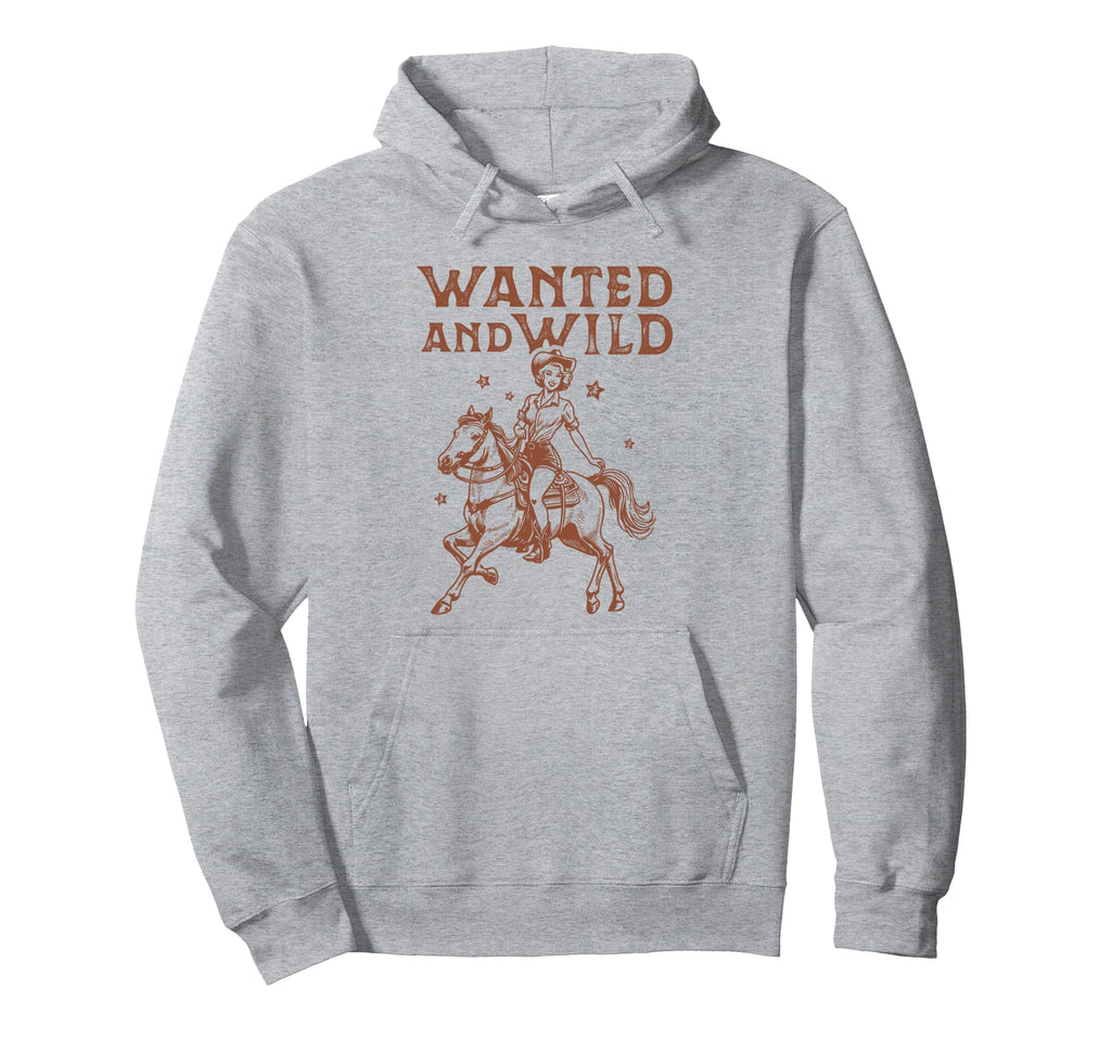 Cowgirl Horse Riding Western Country Hoodie - Fun Novelty Design Men Women - T-Shirt, Sweatshirt, Hoodie