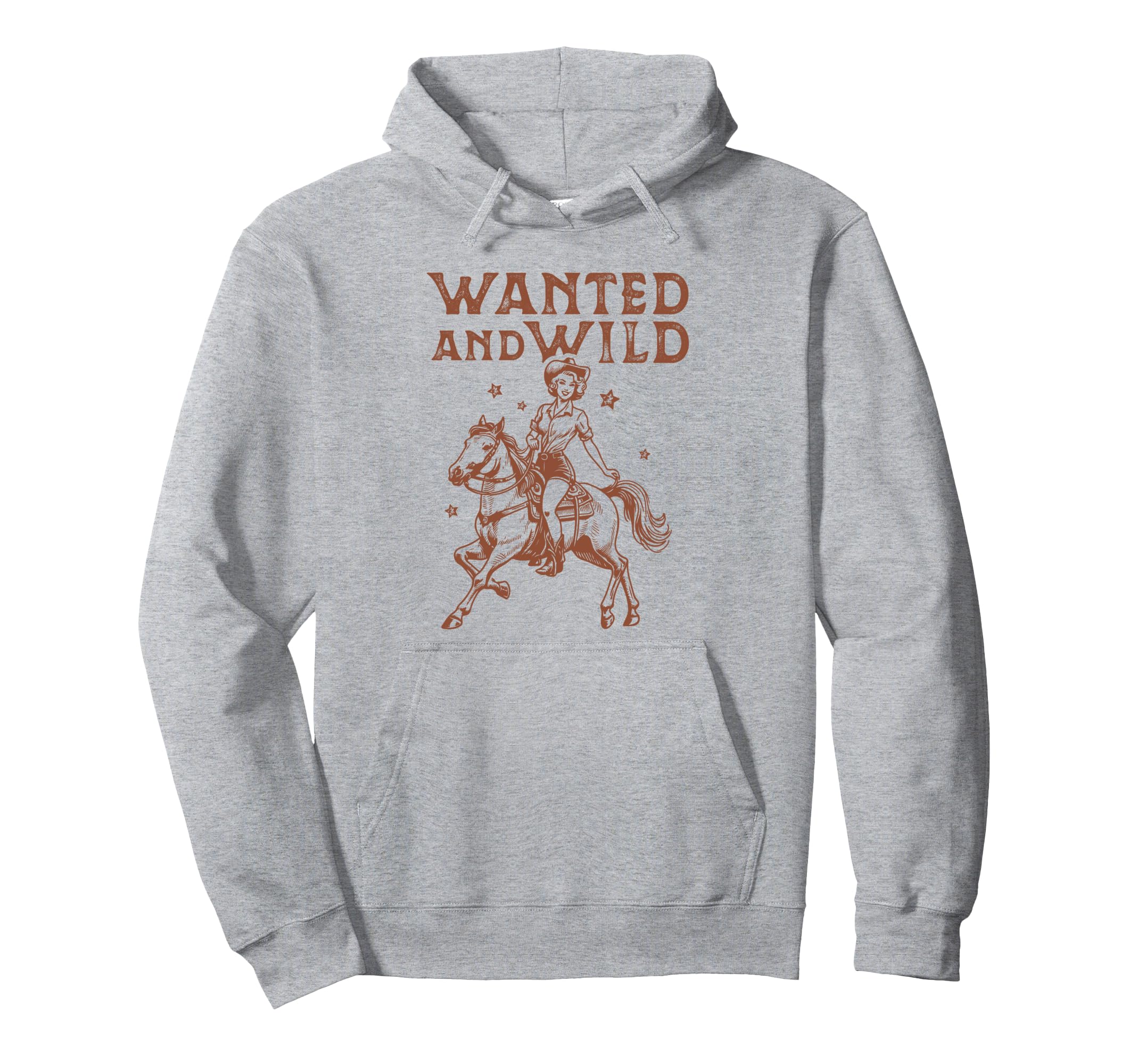 Cowgirl Horse Riding Western Country Hoodie - Fun Novelty Design Men Women - T-Shirt, Sweatshirt, Hoodie