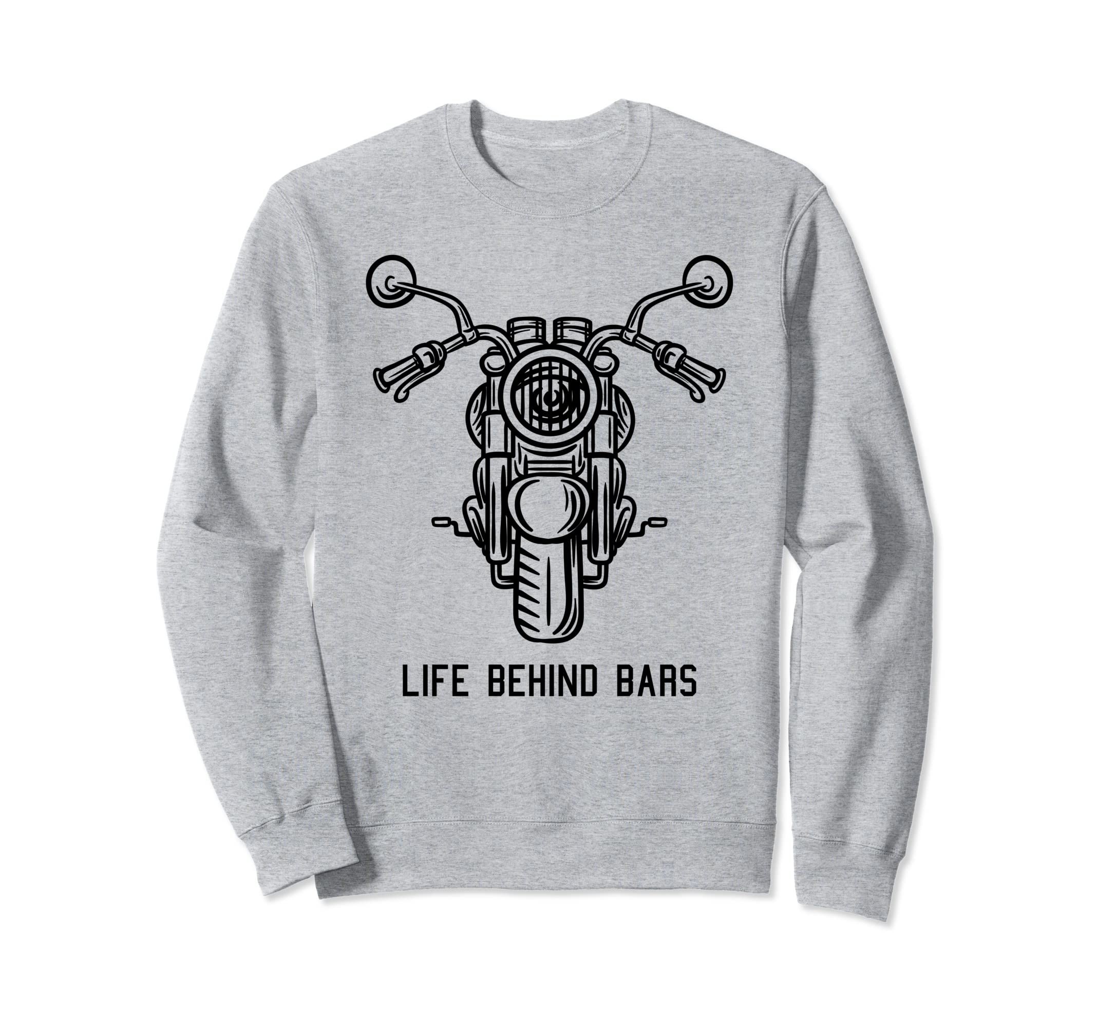 Distressed Motorcycles Life Sweatshirt - Streetwear Style for Adults - T-Shirt, Sweatshirt, Hoodie