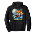 Aesthetic Tiger Disco Hoodie - Streetwear Style Unisex - T-Shirt, Sweatshirt, Hoodie