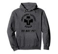 Emotional Support Human Do Not Pet Hoodie - Minimalist Print Men Women - T-Shirt, Sweatshirt, Hoodie
