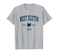 West Elkton Ohio Oh Athletic Navy T-Shirt - Trendy Graphic for Adults - T-Shirt, Sweatshirt, Hoodie