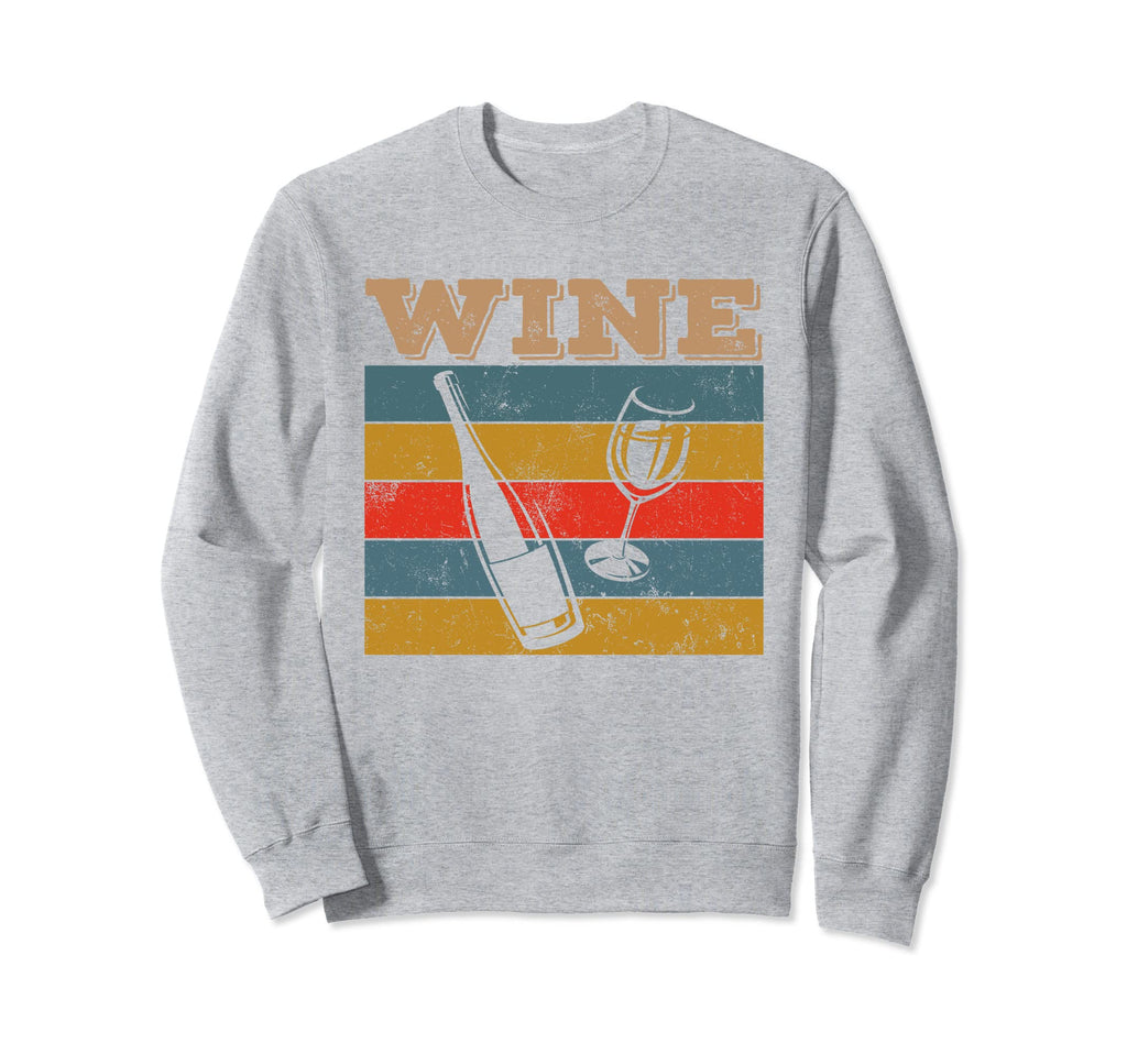 Distressed Wine Beer Alcohol Lover Sweatshirt - Minimalist Print Unisex - T-Shirt, Sweatshirt, Hoodie
