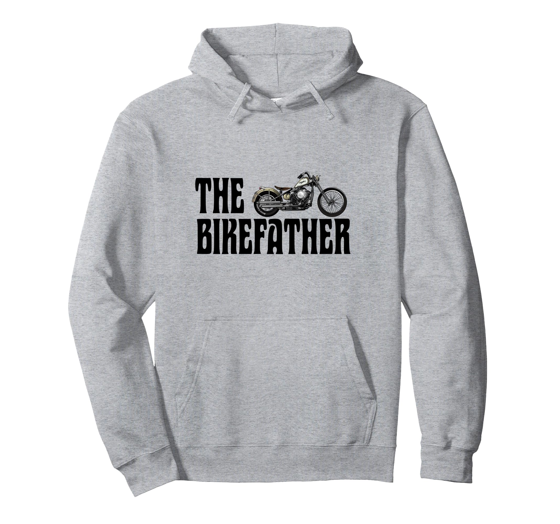 Biker Bikefather Biker Dad Funny Hoodie - Minimalist Print for Adults - T-Shirt, Sweatshirt, Hoodie