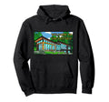 Modern Pop Art Forest Cabin Mid Century Hoodie - Novelty Apparel Unisex - T-Shirt, Sweatshirt, Hoodie