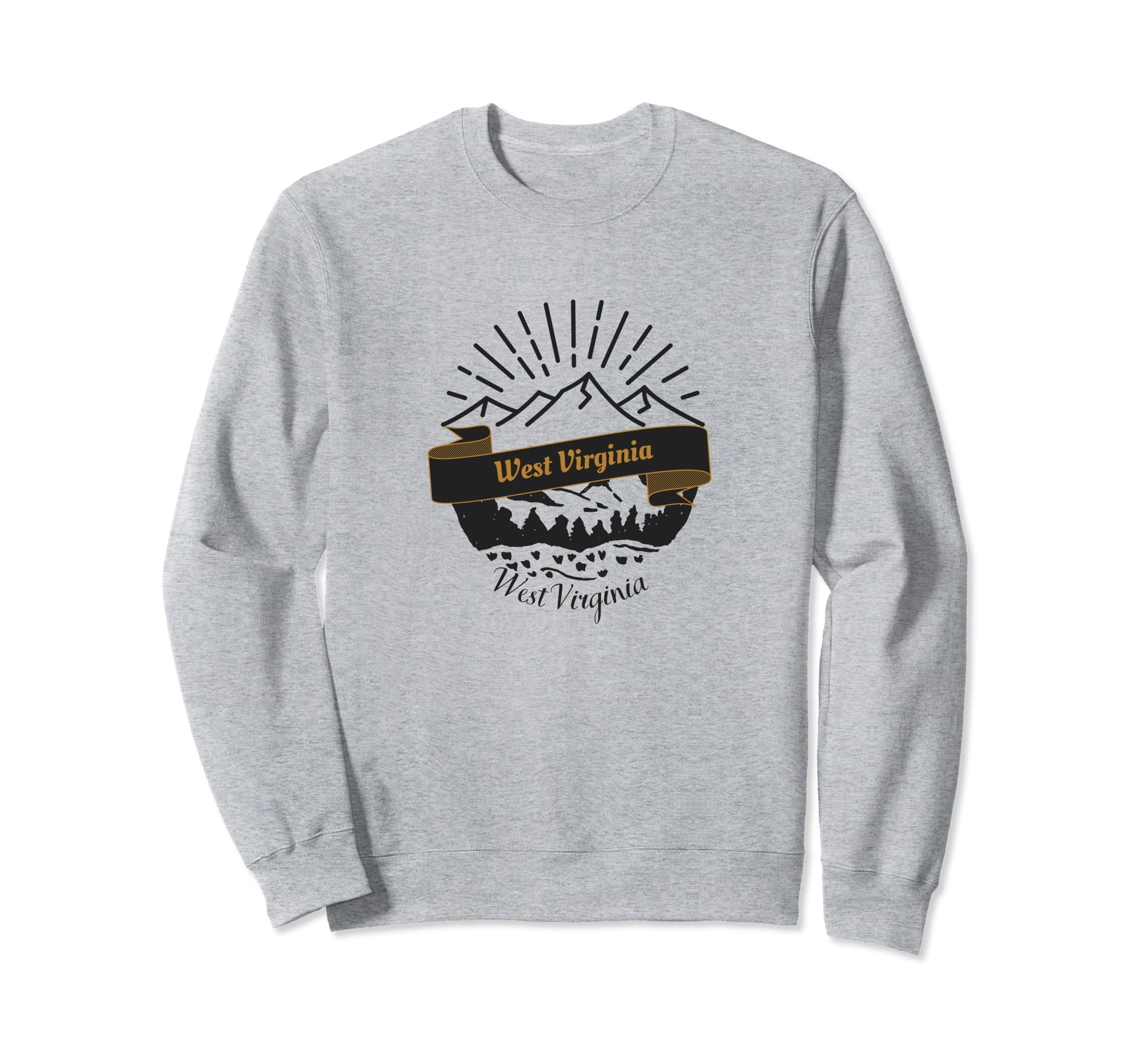 West Virginia Vacation Souvenir Sweatshirt - Graphic Print for Adults - T-Shirt, Sweatshirt, Hoodie