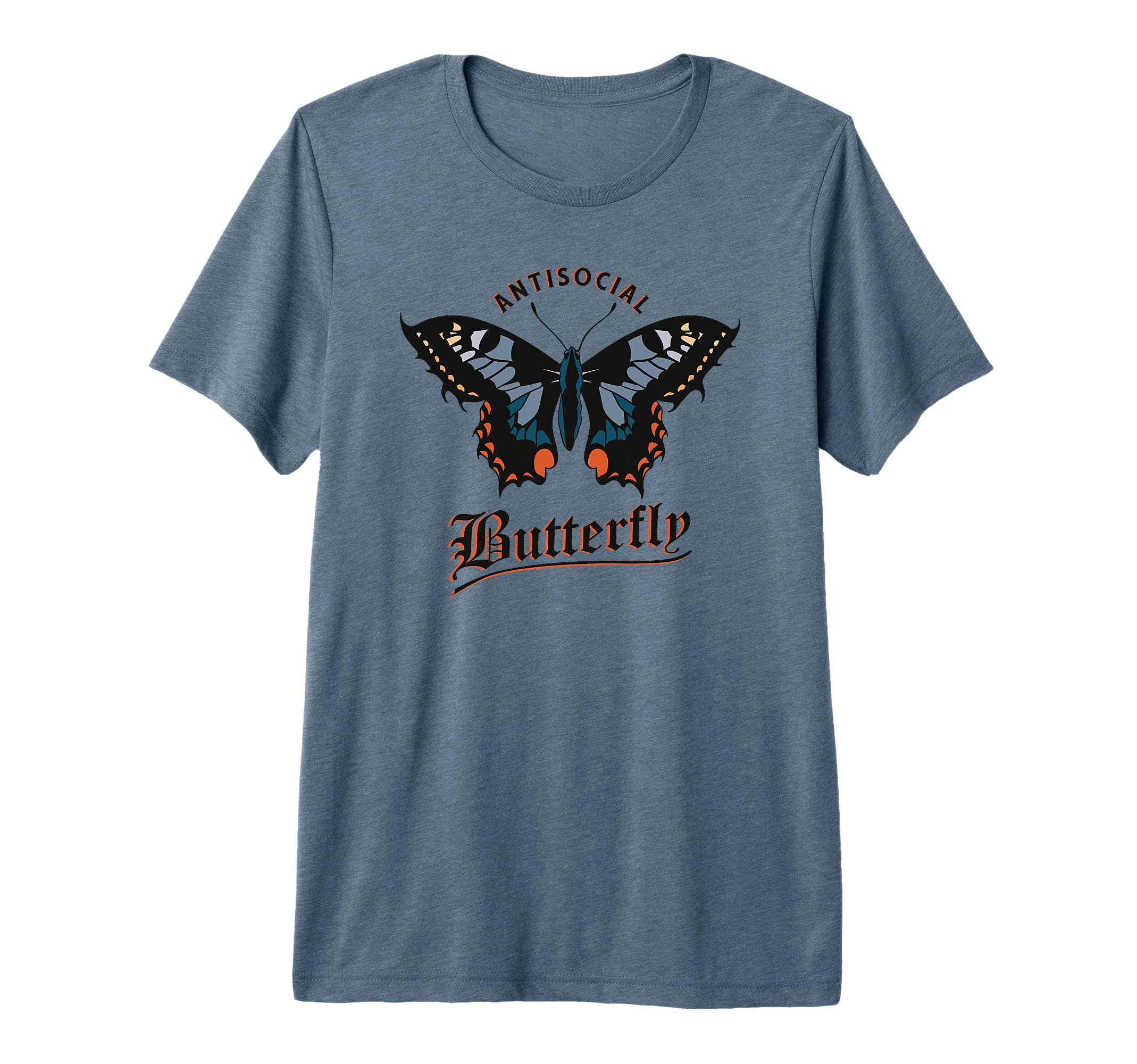 Anti Social Butterfly Sarcastic T-Shirt - Custom Art Print for Adults - T-Shirt, Sweatshirt, Hoodie