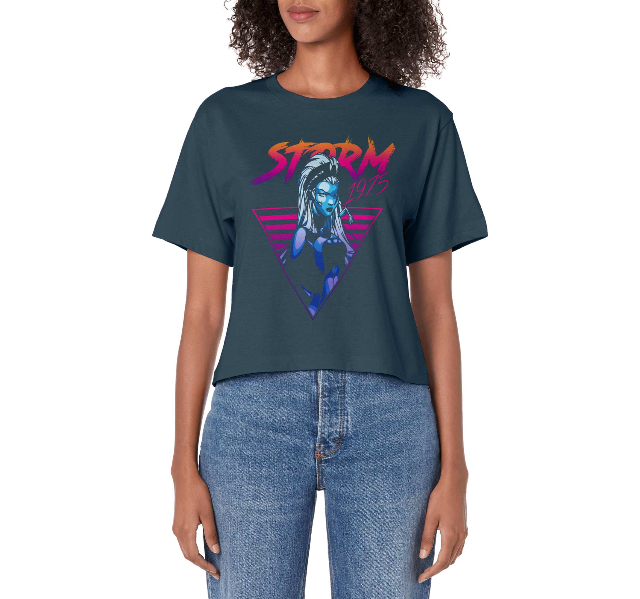 Marvel X Storm 80S Neon Triangle Sweatshirt - Streetwear Style Men Women - T-Shirt, Sweatshirt, Hoodie
