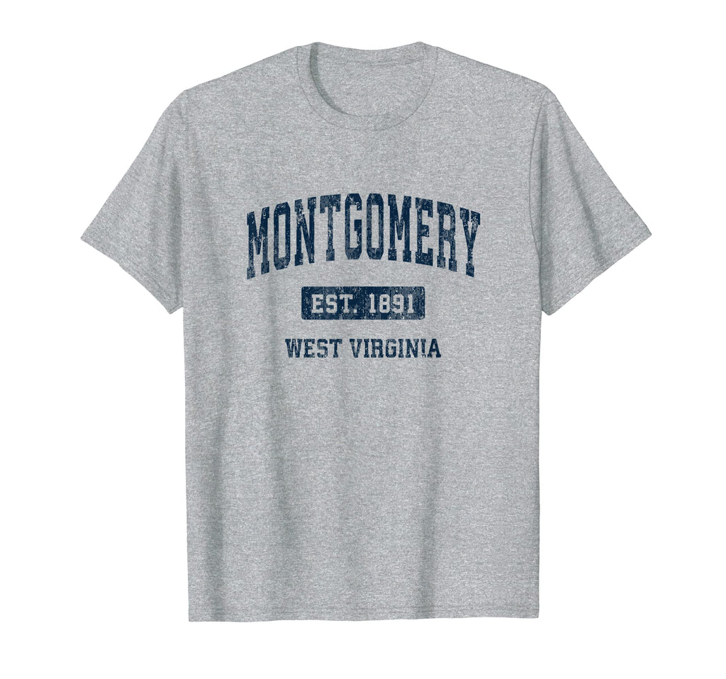 Montgomery West Virginia Wv Athletic T-Shirt - Minimalist Print Unisex - T-Shirt, Sweatshirt, Hoodie