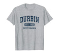 Durbin West Virginia Wv Athletic Sports T-Shirt - Novelty Apparel Men Women - T-Shirt, Sweatshirt, Hoodie