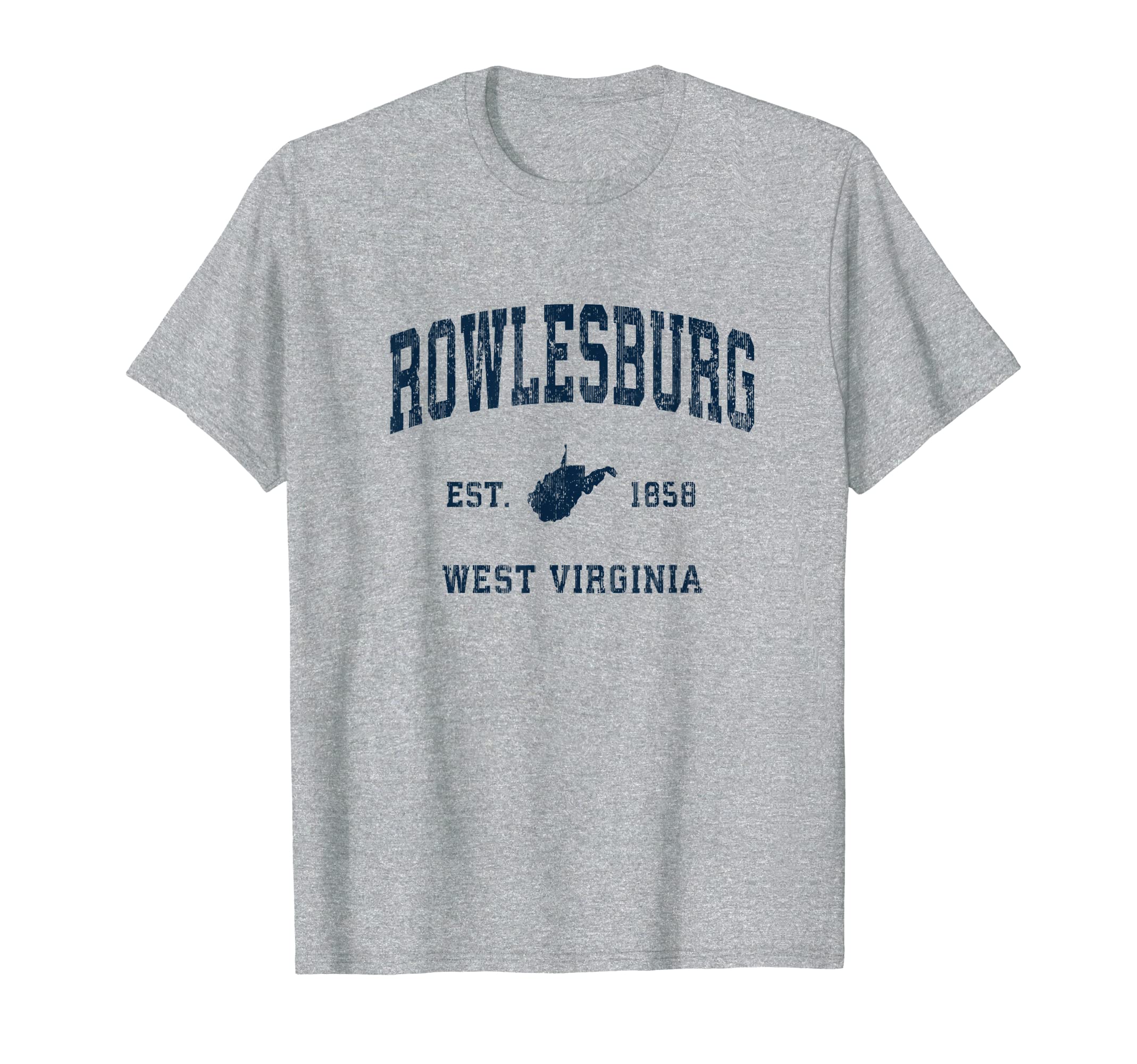 Rowlesburg West Virginia Wv Athletic T-Shirt - Unique Graphic for Adults - T-Shirt, Sweatshirt, Hoodie