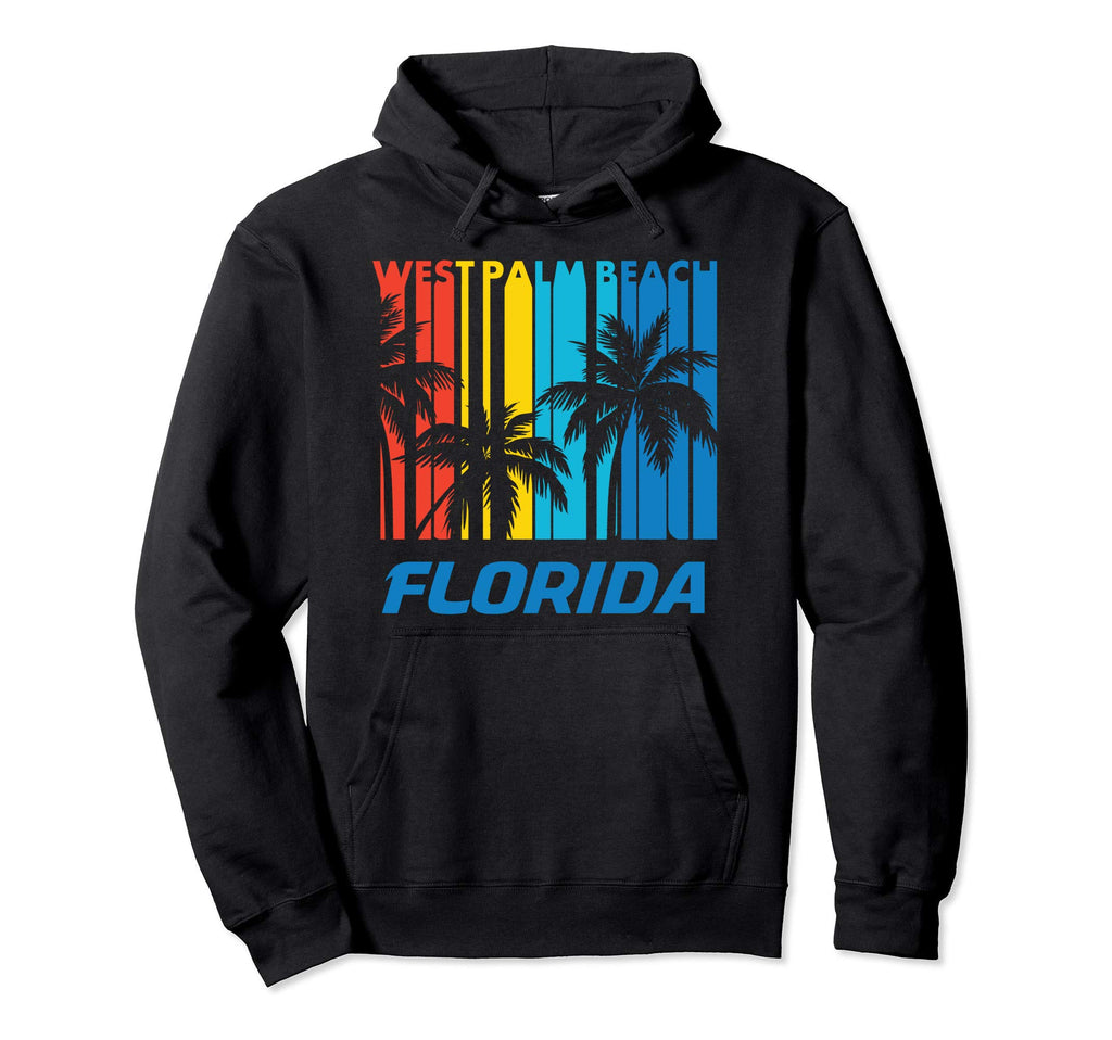 West Palm Beach Florida Palm Trees Hoodie - Minimalist Print for Adults - T-Shirt, Sweatshirt, Hoodie