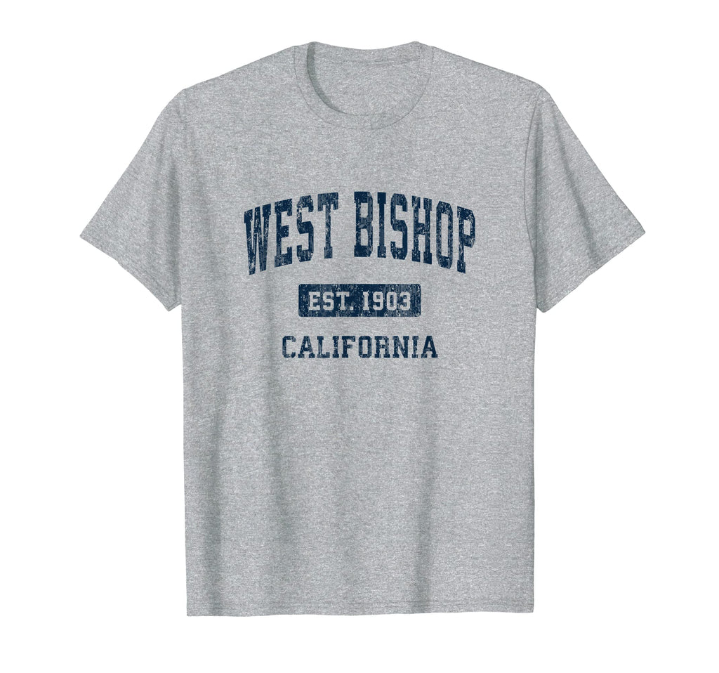 West Bishop California Ca Athletic Sports T-Shirt - Minimalist Print Unisex - T-Shirt, Sweatshirt, Hoodie