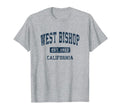 West Bishop California Ca Athletic Sports T-Shirt - Minimalist Print Unisex - T-Shirt, Sweatshirt, Hoodie