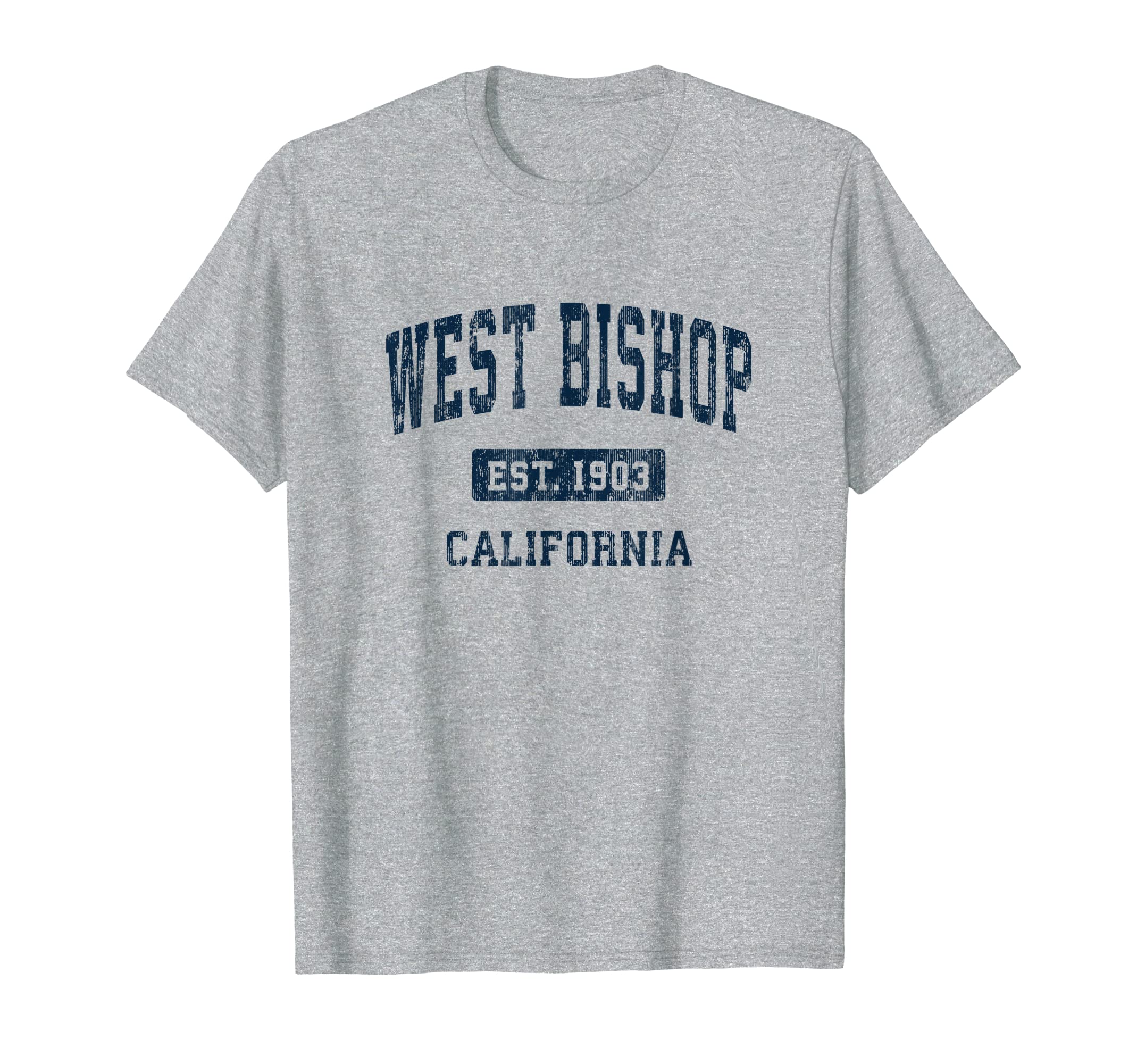 West Bishop California Ca Athletic Sports T-Shirt - Minimalist Print Unisex - T-Shirt, Sweatshirt, Hoodie