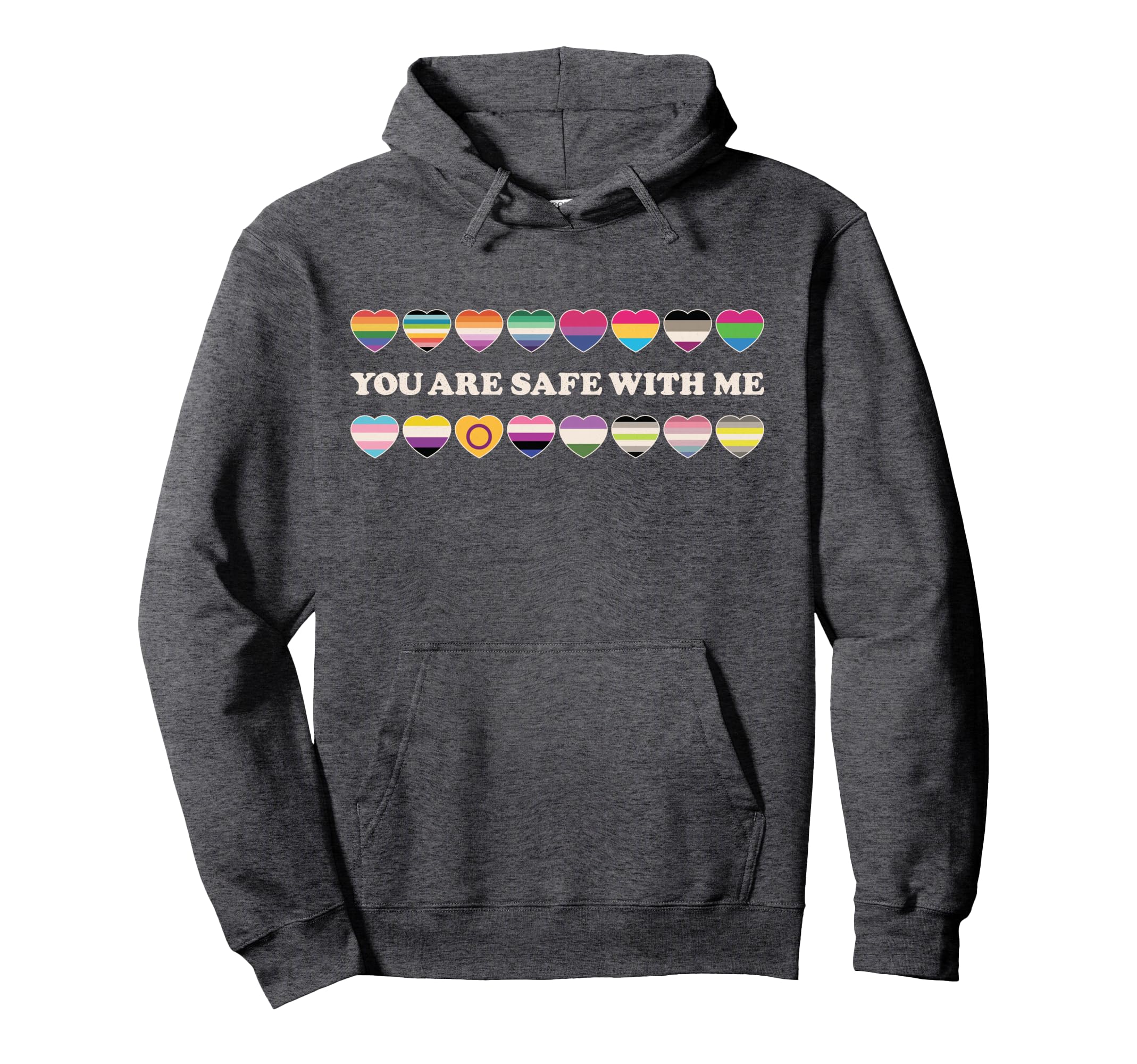 You Are Safe Me Pride Trans Nonbinary Hoodie - Custom Art Print Unisex - T-Shirt, Sweatshirt, Hoodie