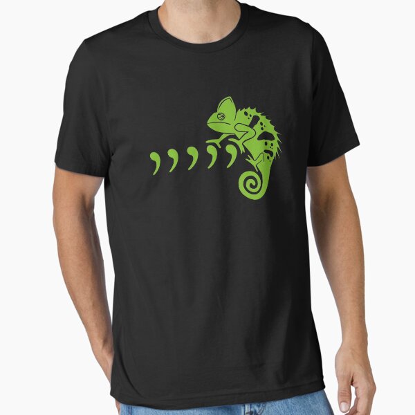 Comma Chameleon Funny 80's Throwback THE ORIGINAL - Adult & Kids T-Shirts, Sweatshirts & Hoodies apparel design preview 1