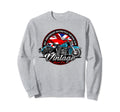 Union Jack Motorcycle Motorbike Sweatshirt - Novelty Apparel Men Women - T-Shirt, Sweatshirt, Hoodie
