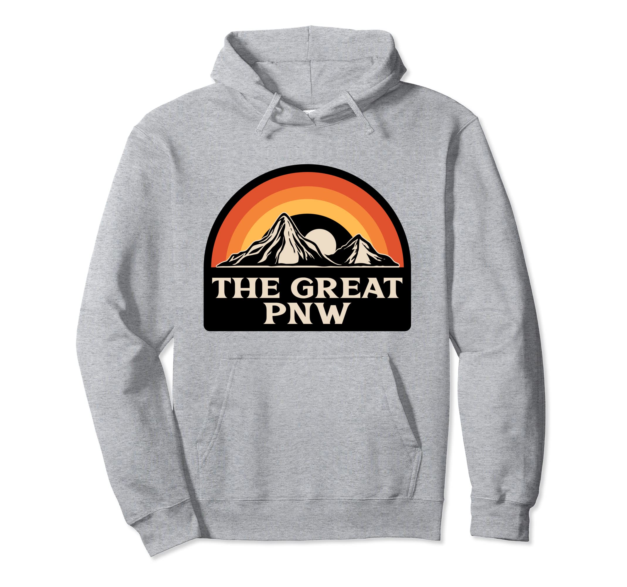 Great Pnw Hiking Sunset Mountains Hoodie - Fun Novelty Design Unisex - T-Shirt, Sweatshirt, Hoodie