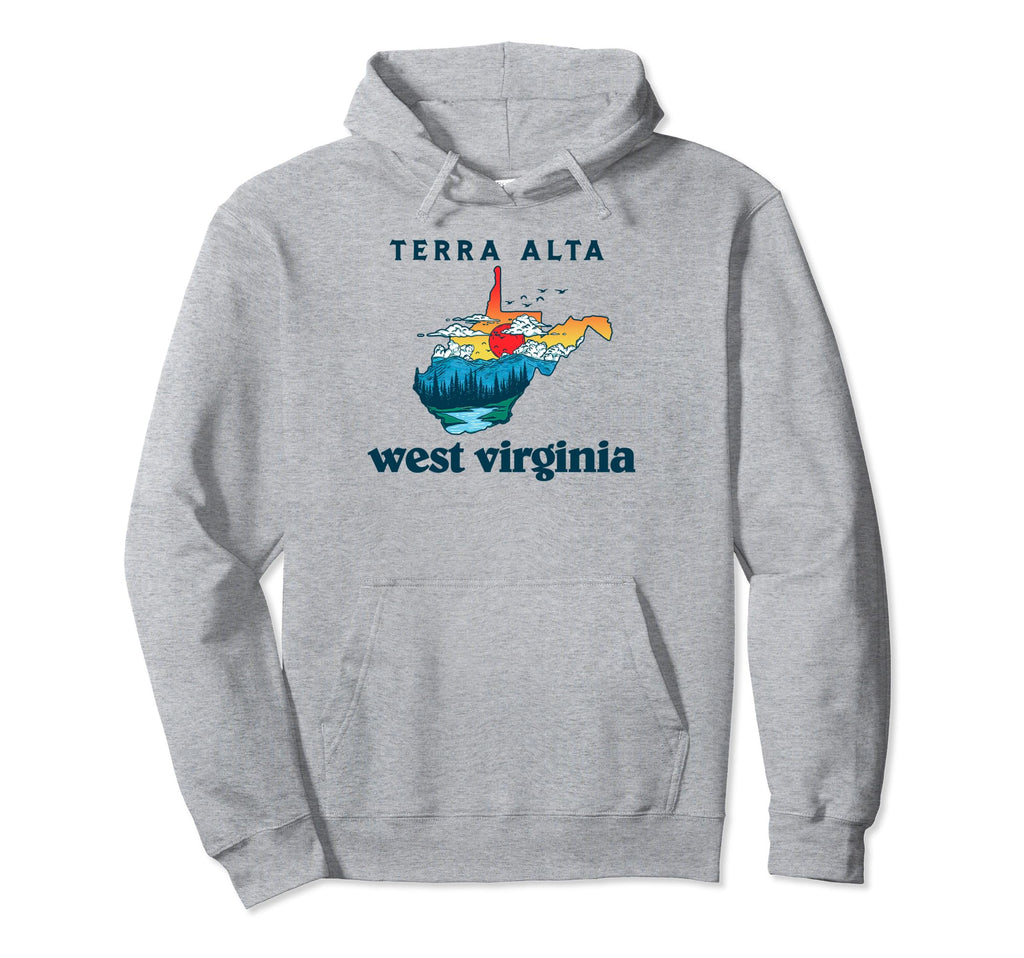 Terra Alta West Virginia Outdoors Hoodie - Custom Art Print for Adults - T-Shirt, Sweatshirt, Hoodie