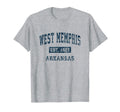 West Memphis Arkansas Ar Sports Navy T-Shirt - Unique Graphic for Adults - T-Shirt, Sweatshirt, Hoodie