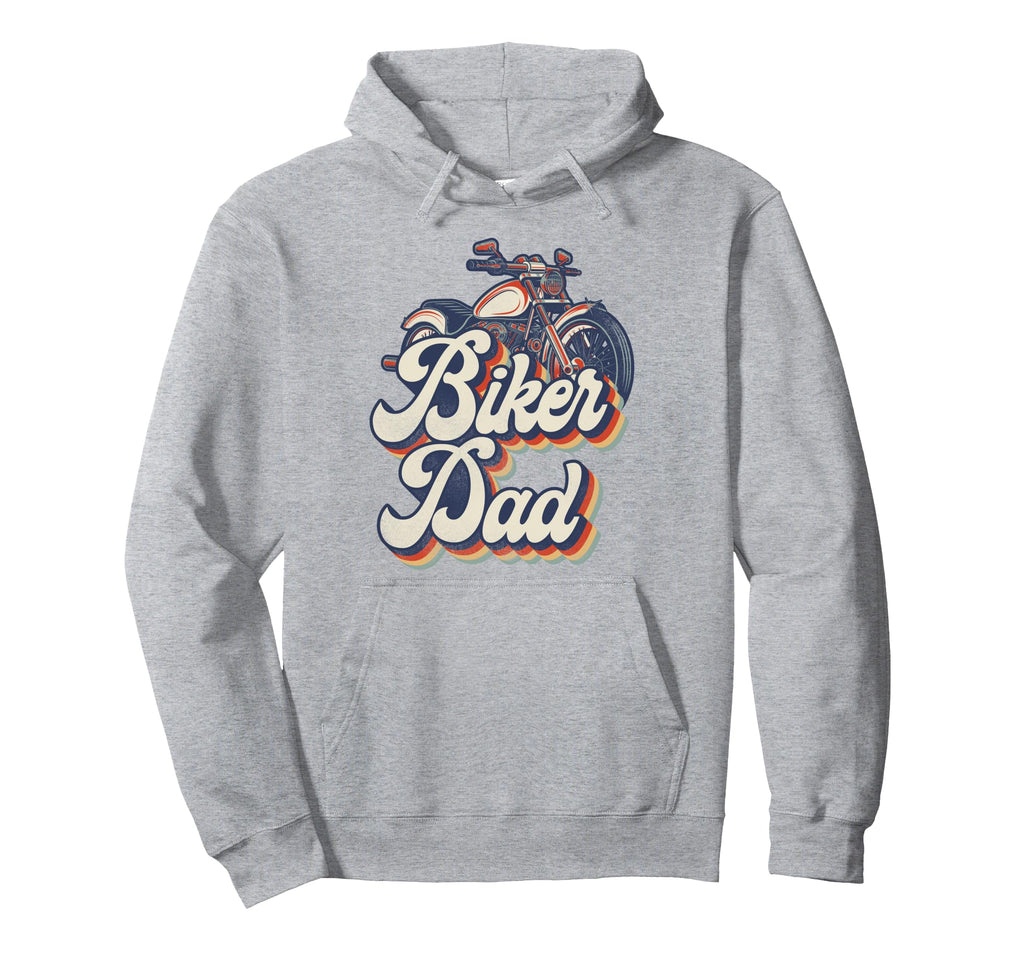 Motorcycle Biker Dad Biker Dad Hoodie - Graphic Print for Adults - T-Shirt, Sweatshirt, Hoodie