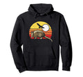 Armadillo Sun 80S Distressed Hoodie - Aesthetic Graphic for Adults - T-Shirt, Sweatshirt, Hoodie