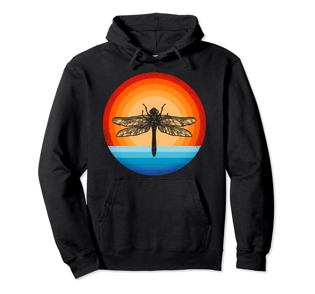 Dragonfly 60S 70S Sunset Bug Insect Hoodie - Casual Everyday Wear Men Women - T-Shirt, Sweatshirt, Hoodie