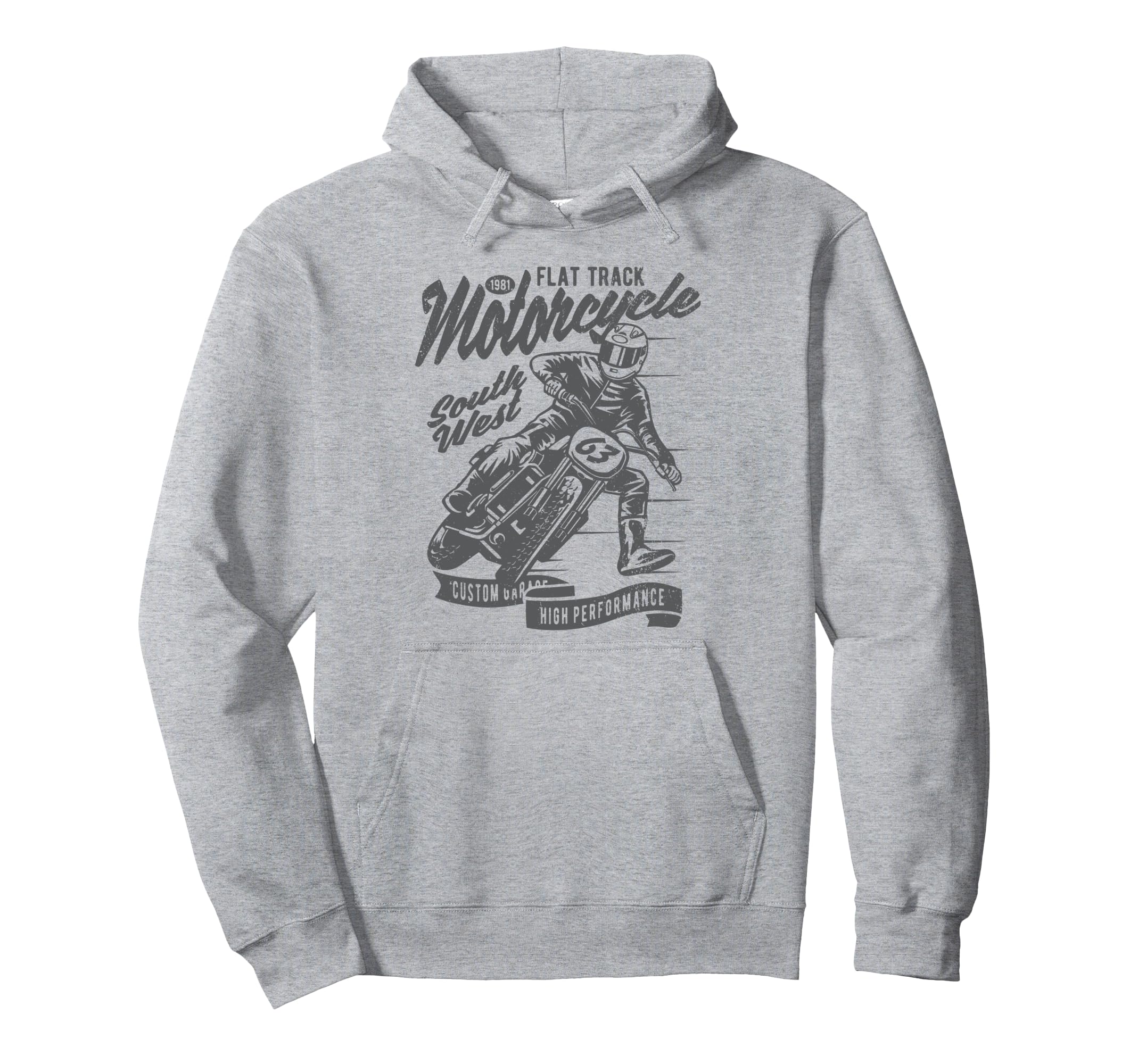 Flat Track Motorcycle Race Hoodie - Streetwear Style Unisex - T-Shirt, Sweatshirt, Hoodie