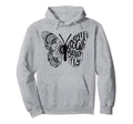 Anti Social Butterfly Introvert Funny Hoodie - Unique Graphic Unisex - T-Shirt, Sweatshirt, Hoodie