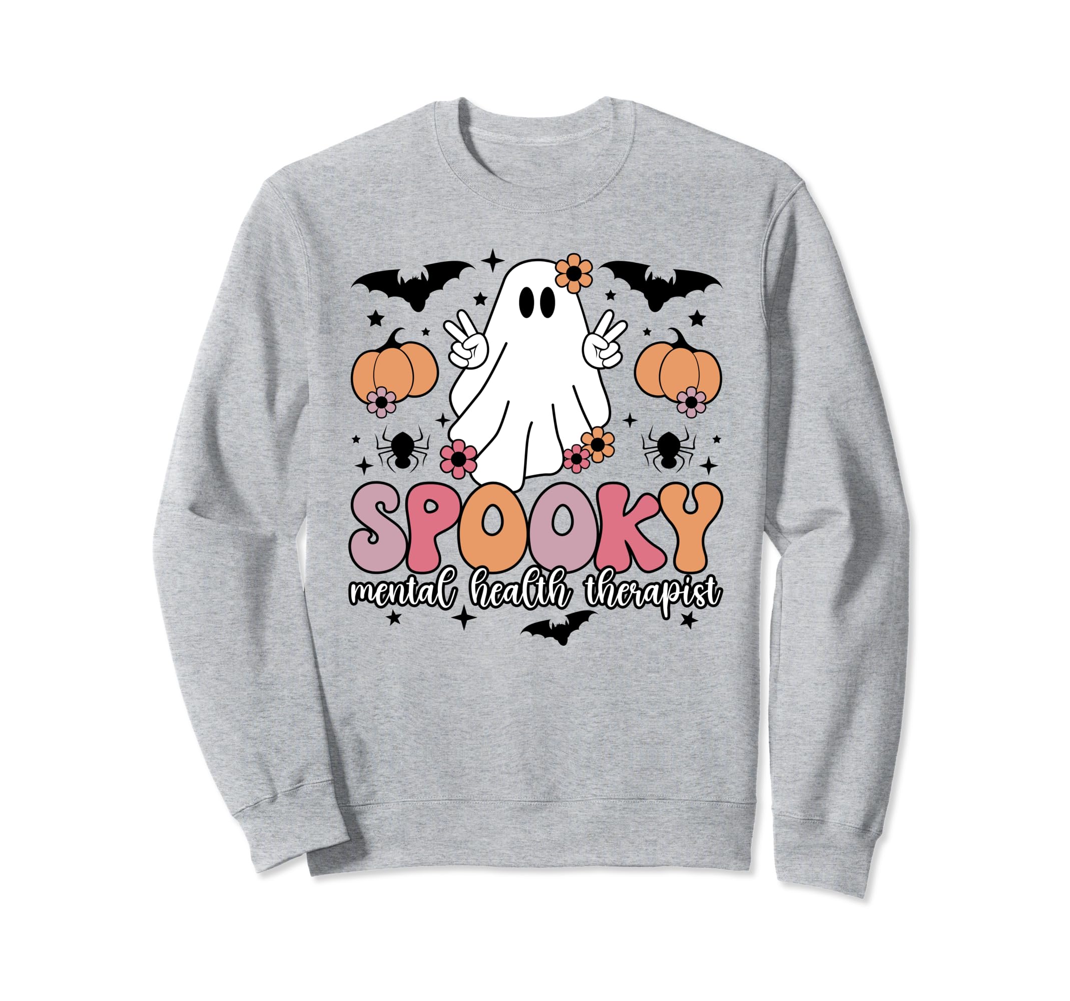 Spooky Mental Health Therapist Sweatshirt - Streetwear Style Unisex - T-Shirt, Sweatshirt, Hoodie