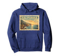 California Travel Stamp Art Hoodie - Graphic Print Unisex - T-Shirt, Sweatshirt, Hoodie