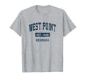 West Point Georgia Ga Sports Established T-Shirt - Trendy Graphic Unisex - T-Shirt, Sweatshirt, Hoodie