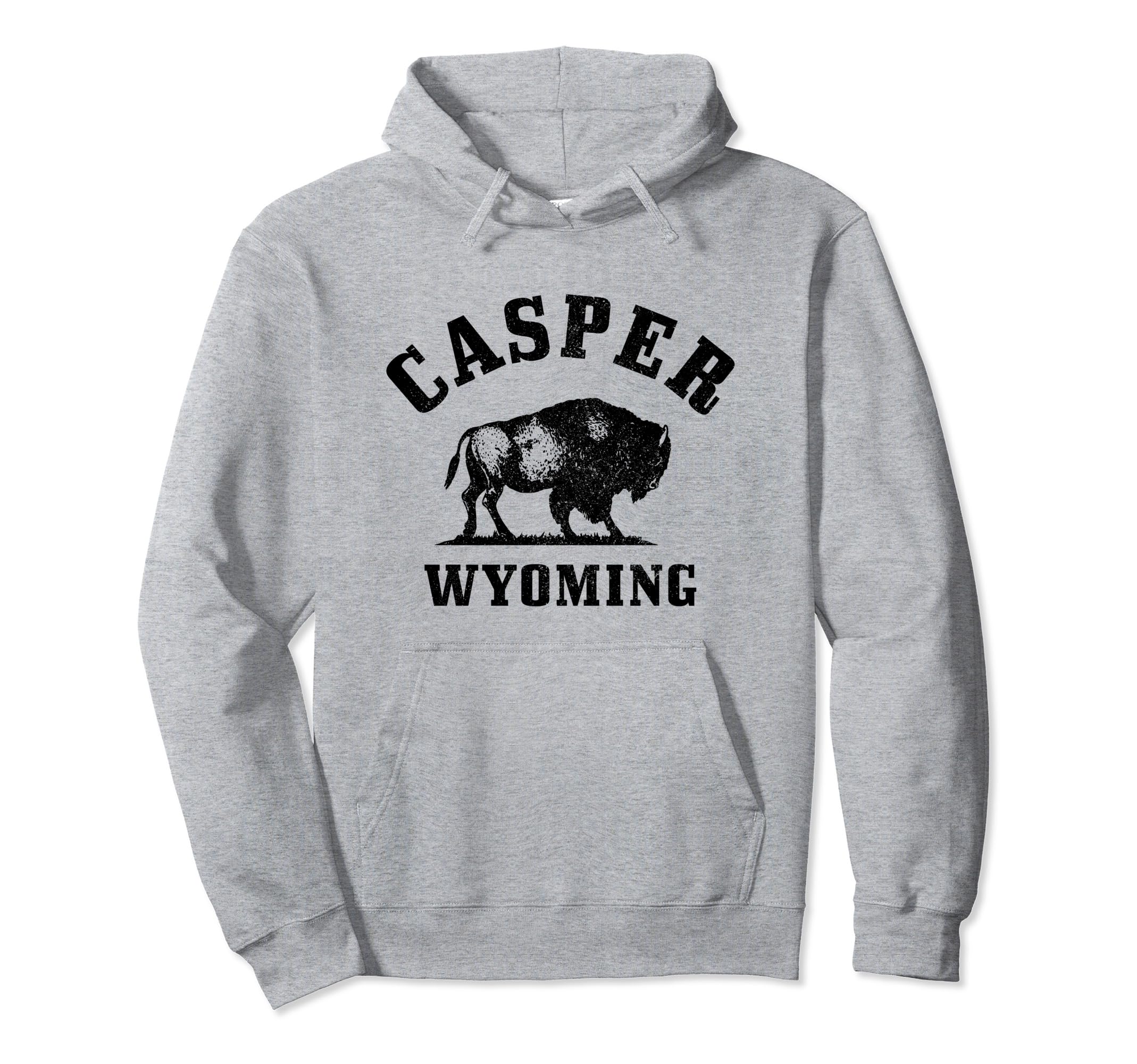 Casper Wyoming Cowboy State Bison Hoodie - Graphic Print for Adults - T-Shirt, Sweatshirt, Hoodie