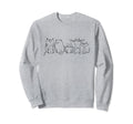 Illustration Cats Line Art Sweatshirt - Streetwear Style Men Women - T-Shirt, Sweatshirt, Hoodie