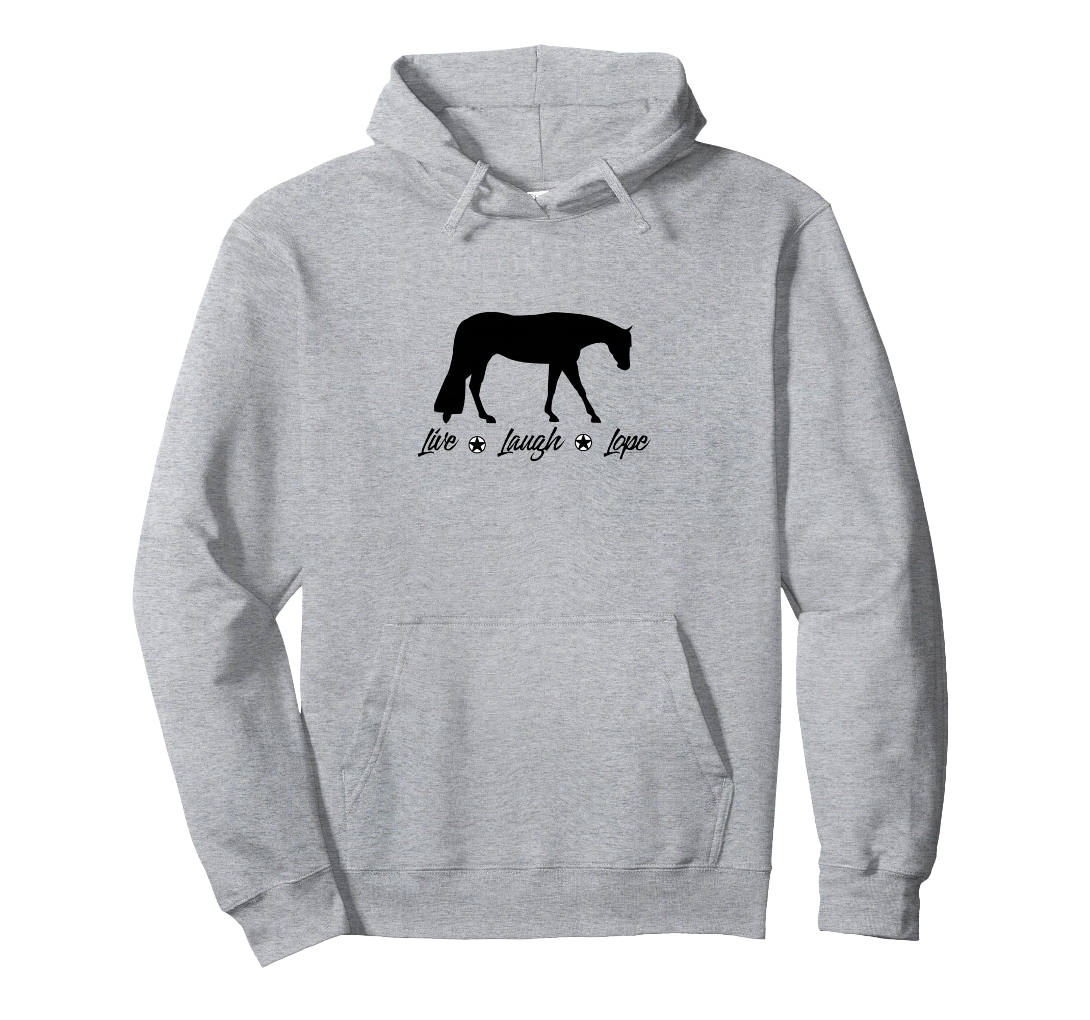 Live Laugh Lope Equestrian Western Hoodie - Custom Art Print Unisex - T-Shirt, Sweatshirt, Hoodie