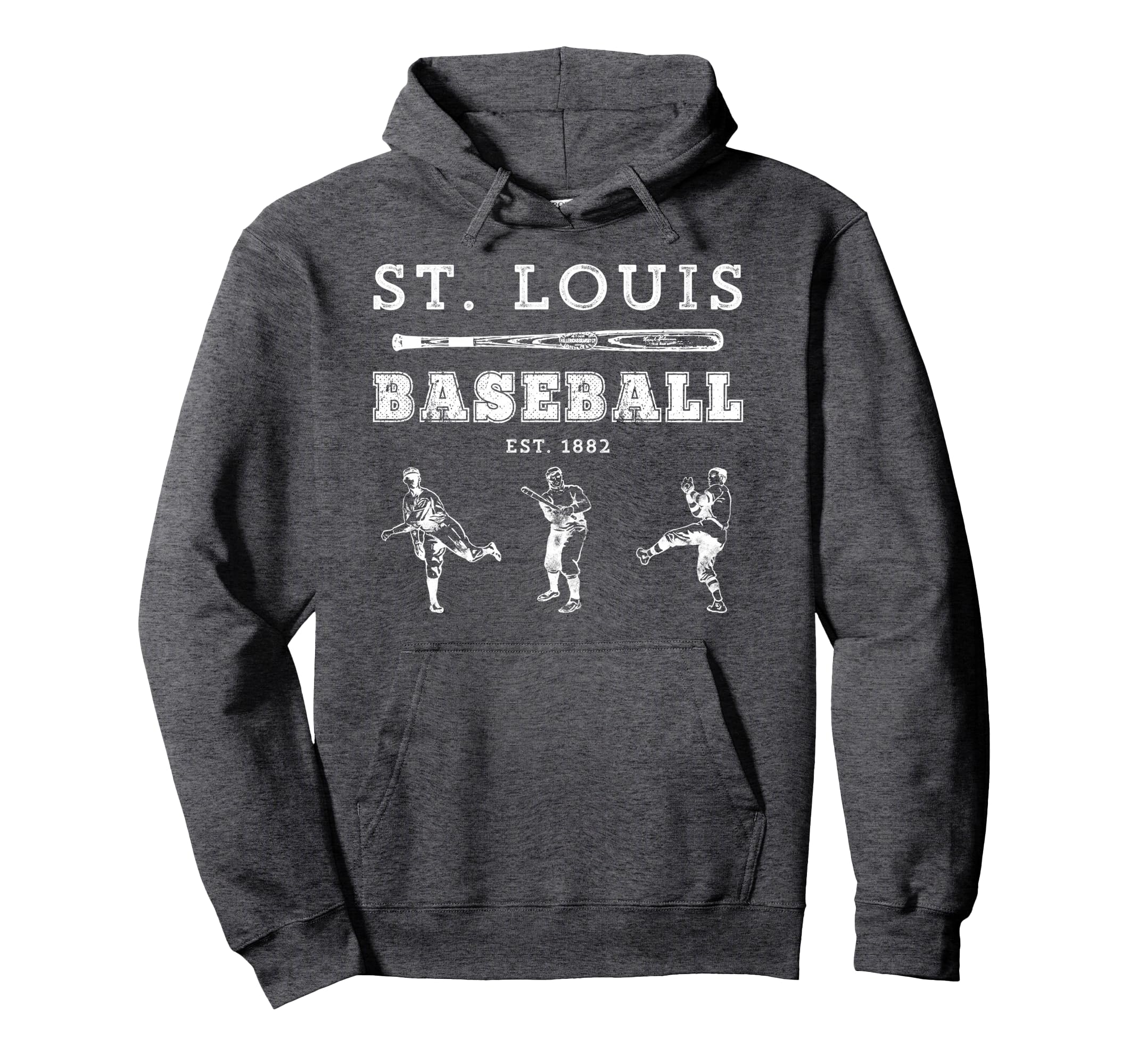 St Louis Missouri Baseball Fan Hoodie - Casual Everyday Wear Unisex - T-Shirt, Sweatshirt, Hoodie