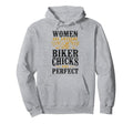 Motorcycle Biker Female Are Awesome Hoodie - Minimalist Print for Adults - T-Shirt, Sweatshirt, Hoodie