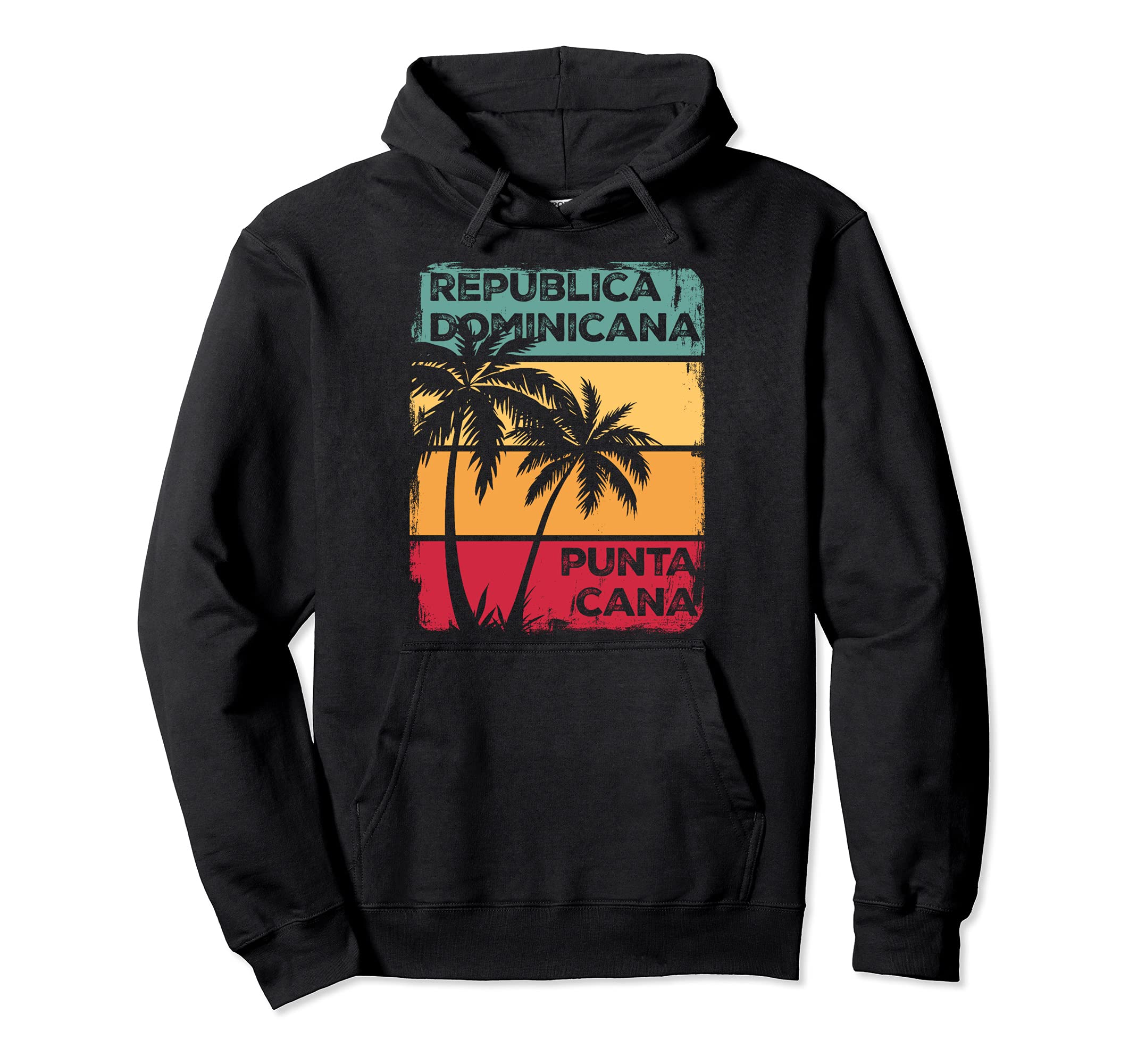 Punta Cana Republica Dominicana 70S Hoodie - Custom Art Print Unisex - T-Shirt, Sweatshirt, Hoodie